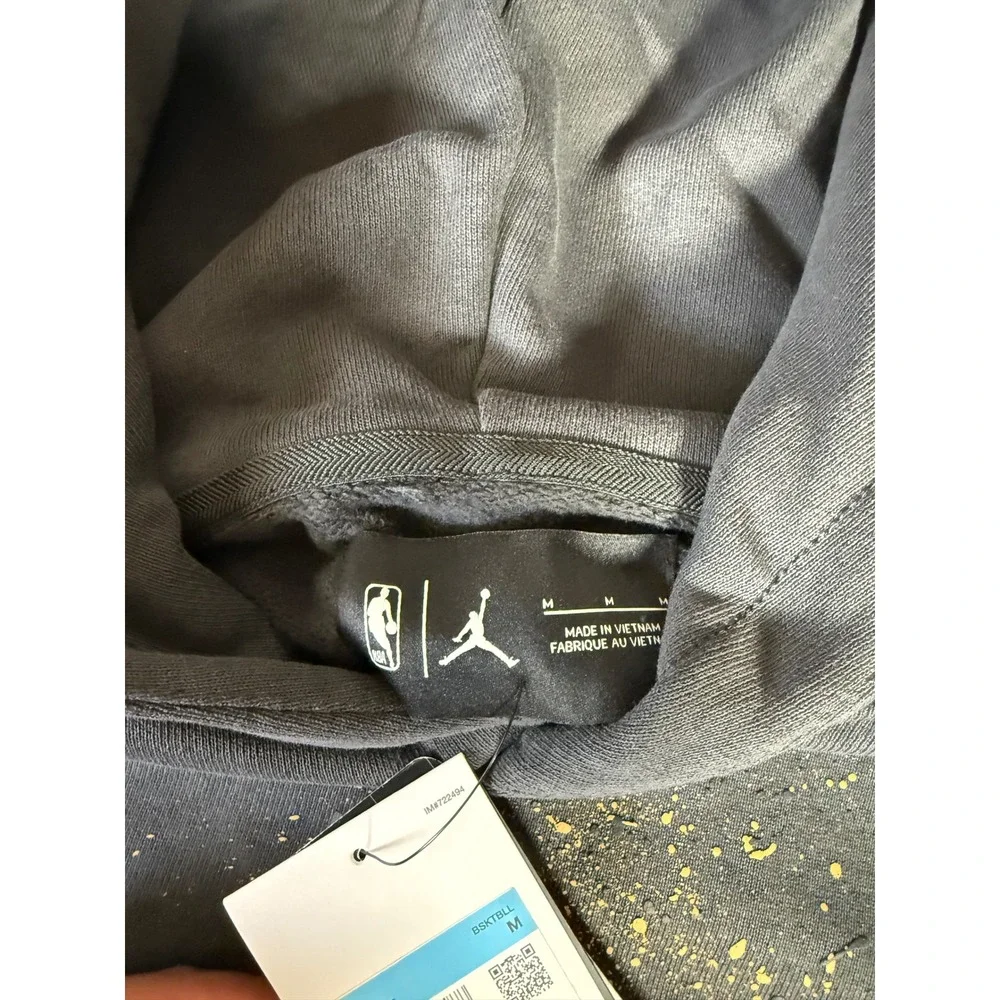 Jordan Cleveland Cavaliers NBA Hoodie Mens Medium Gray IQ0850-060 Oversized NEW